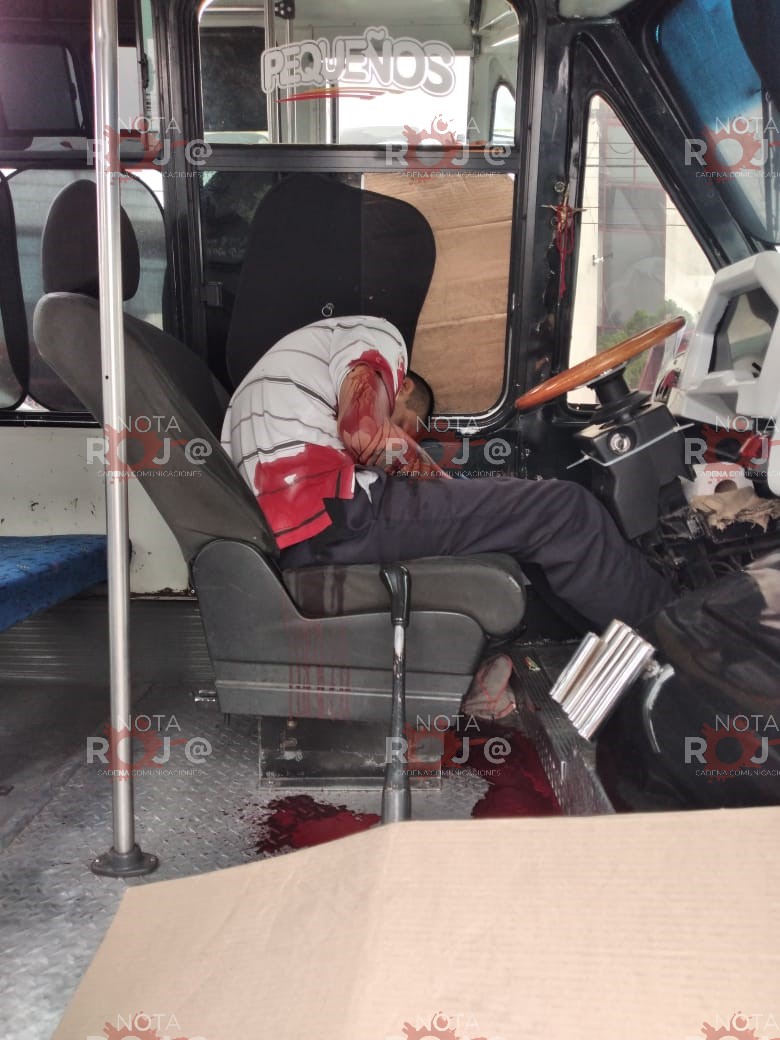 (VIDEO) Matan a conductor de un transporte urbano en Naucalpan
