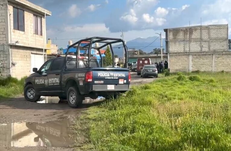 Encuentran cuerpo baleado en Zinacantepec